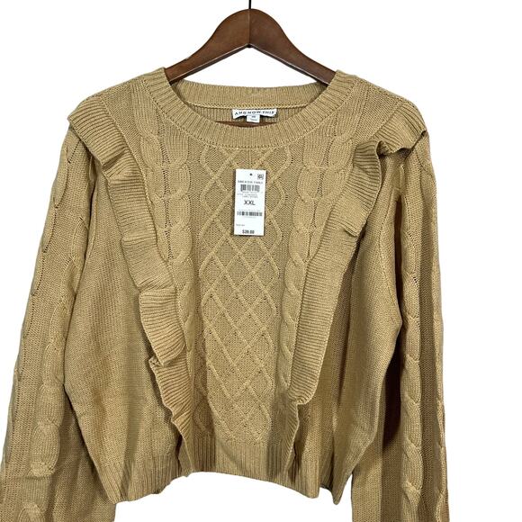 NEW! And Now This Table Sweater Camel Brown Long Sleeve - XXL - Picture 1 of 5